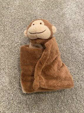Angel Dear Brown Monkey Lovey Blanket